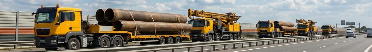 Перевозка буровых установок СтройАльянс по трассе